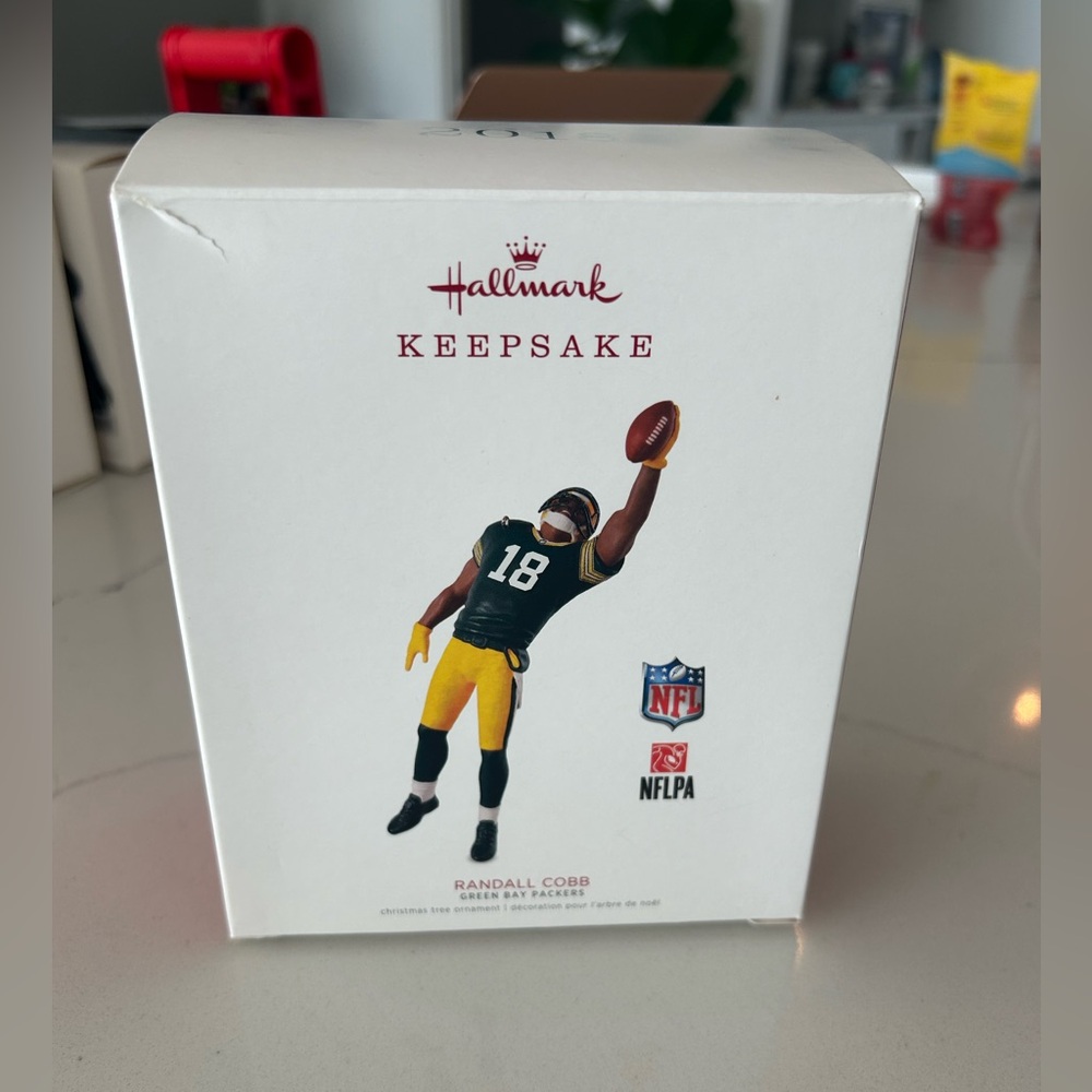EUC Randall Cobb / Green Bay Packers Hallmark Keepsake Ornament